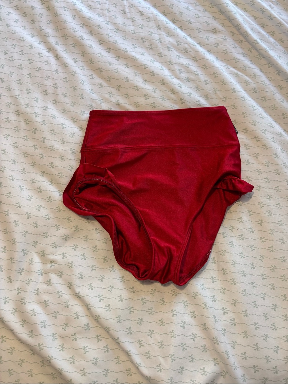 High-Waisted Red Brief Bottoms Tiger Friday